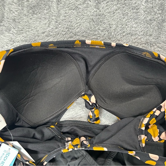 Beach Betty Slimming Control Cut Out Tie-Front One Piece Swimsuit Animal Sz 2X - Picture 11 of 16